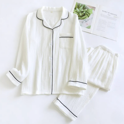 The Long Sleeve - 100% Muslin Cotton Pajama