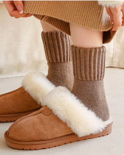 The Knitted Fleece Socks - 5 Pairs Pack