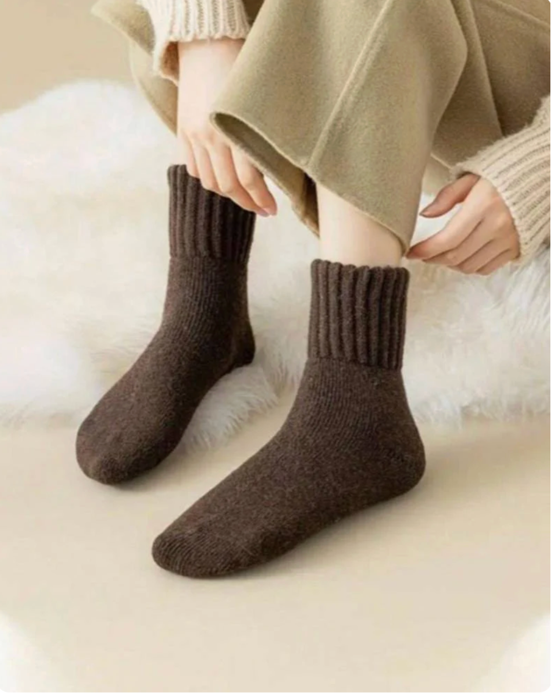 The Knitted Fleece Socks - 5 Pairs Pack